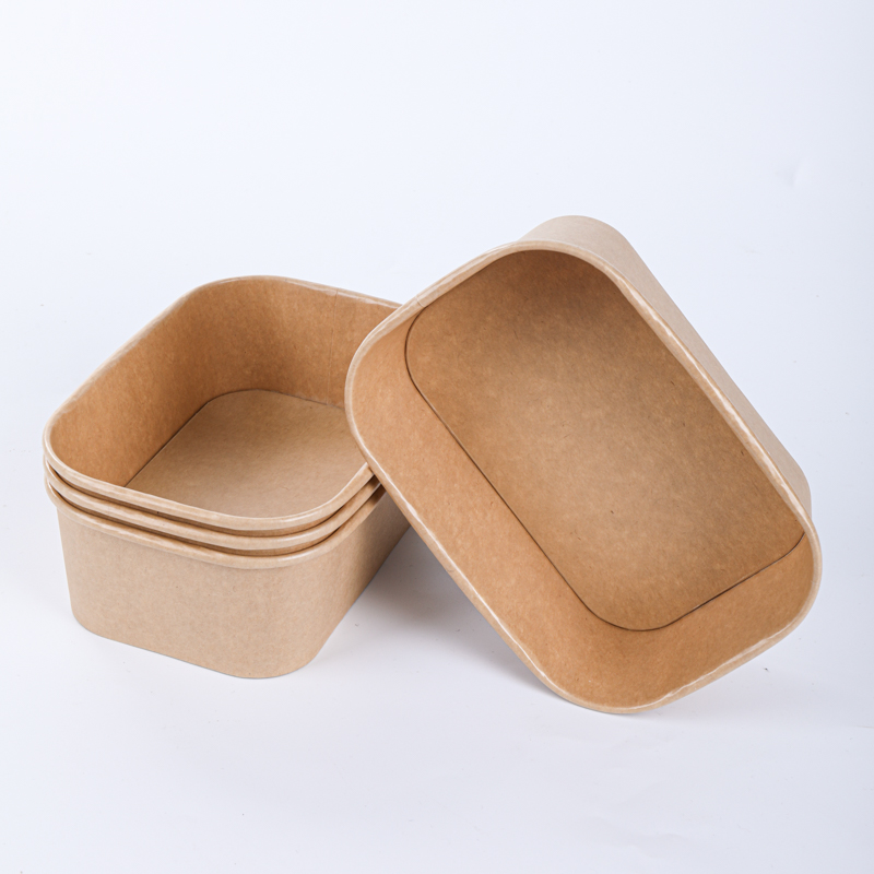 Kraft paper salad bowl