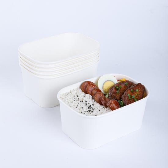 1000ml Rectangular Bagasse Container